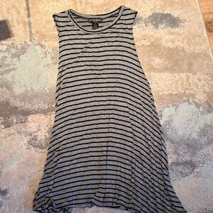 Maurices Black and Gray Striped dress